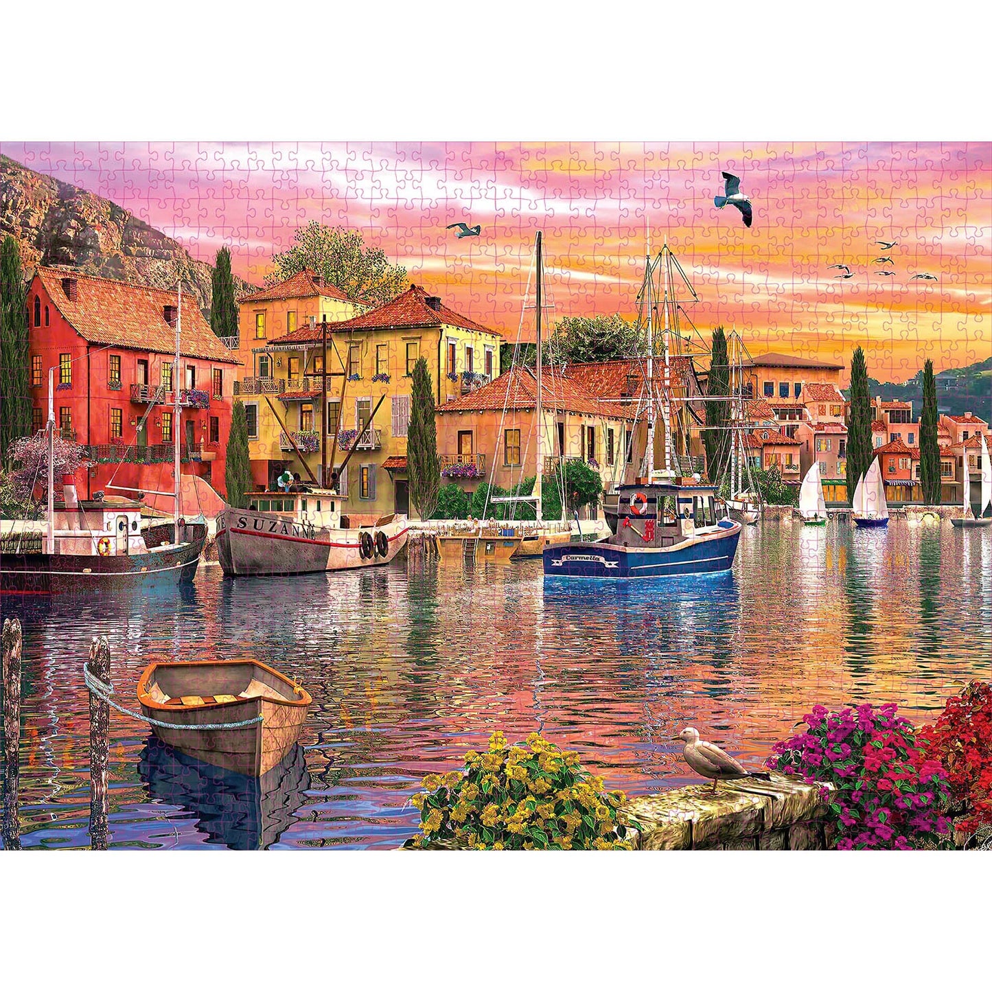 Sunset on the Riviera - 1,000 Piece Puzzle