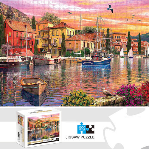 Sunset on the Riviera - 1,000 Piece Puzzle